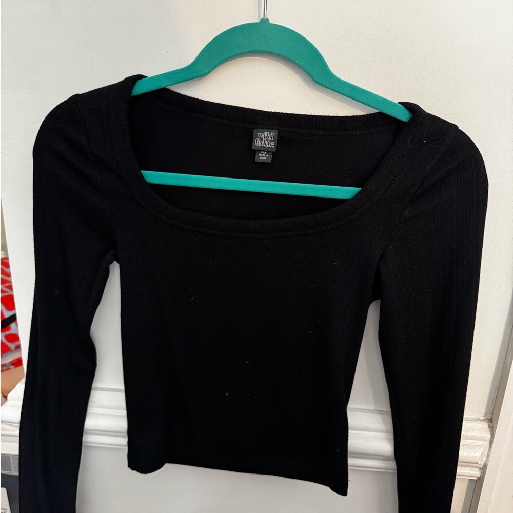 Wild Fable Black Long Sleeve Tee